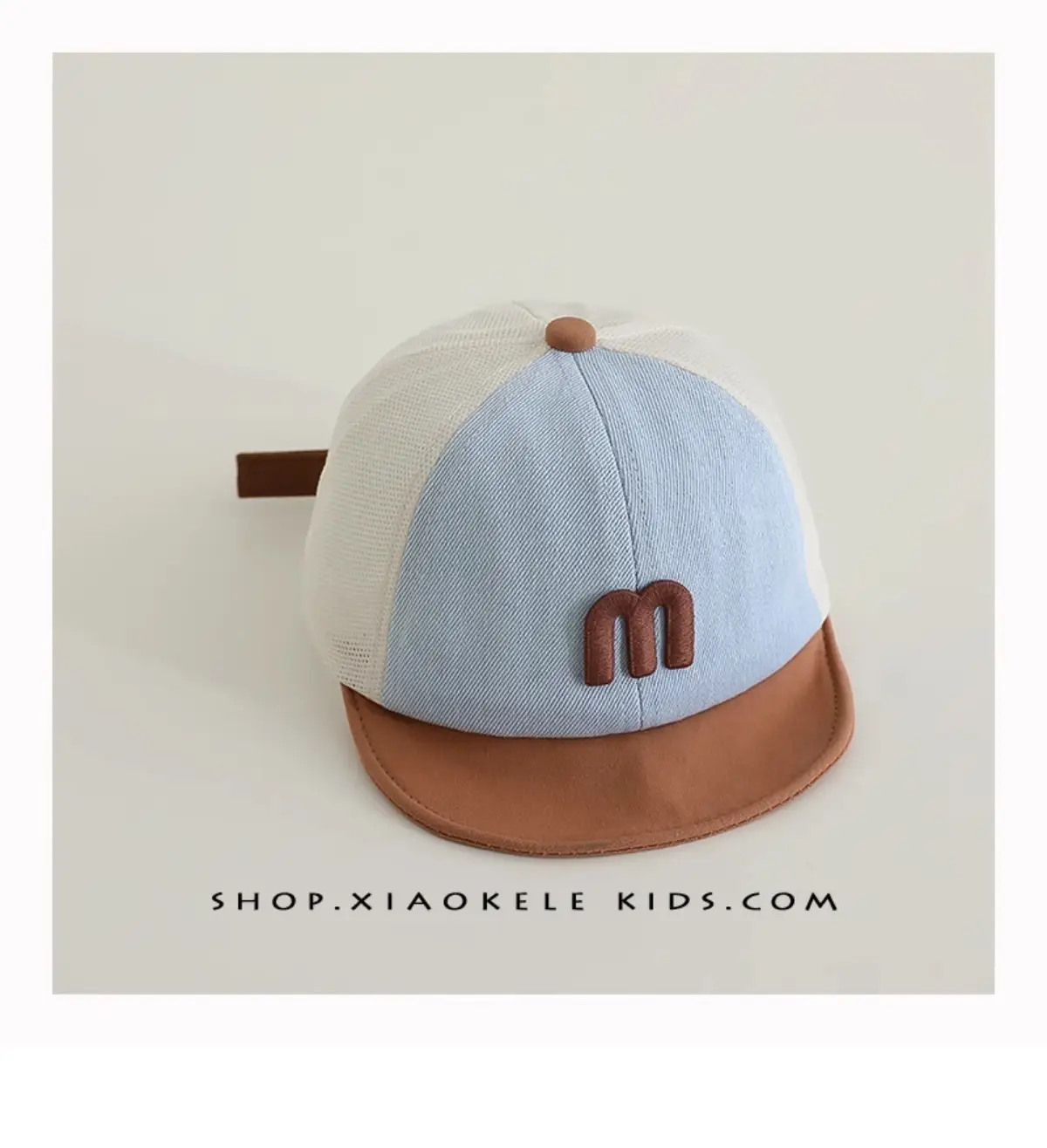 Baby Blue White Korean Letter Cap Sunshade — feature 15