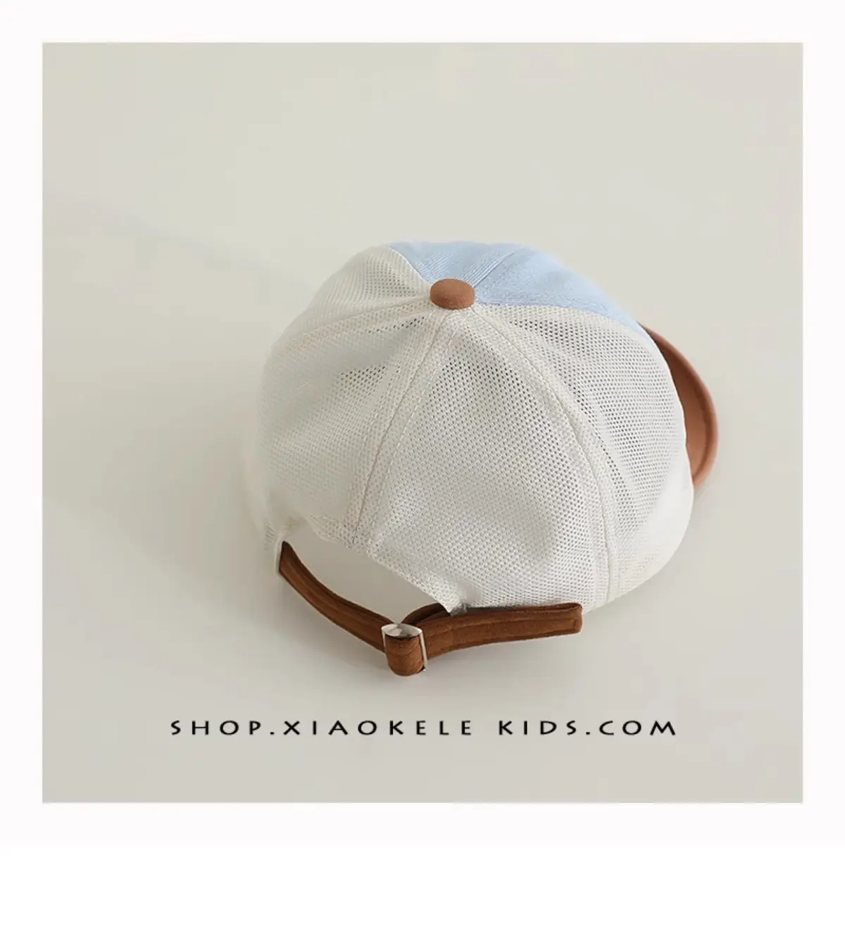 Baby Blue White Korean Letter Cap Sunshade — feature 9