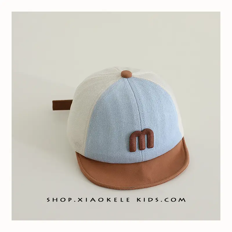 Baby Blue White Korean Letter Cap Sunshade - Image 2