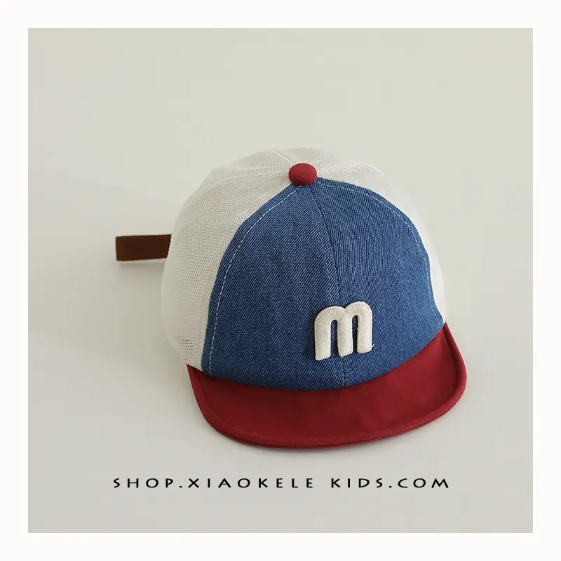Baby Blue White Korean Letter Cap Sunshade - Image 4