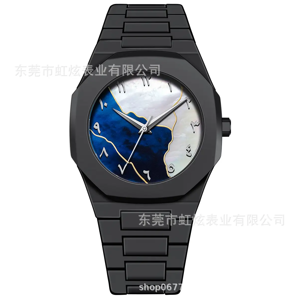 Dopamine Style Men's Black Quartz Watch - Image 2