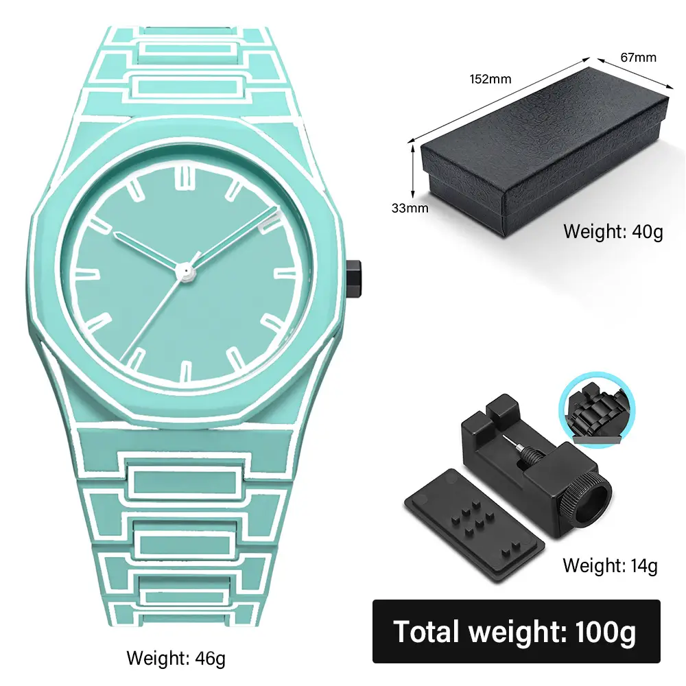Classic Men's Quartz Watch 100g Plastic Particle Business - Image 3