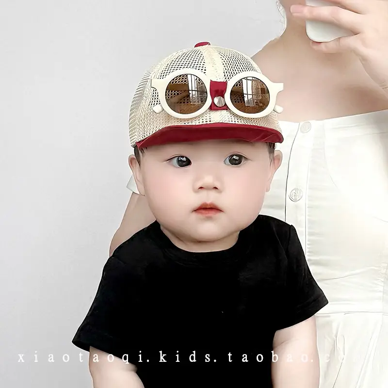 Baby Duckbill Sunglasses Cap for Small Babies Summer Wear - Image 5