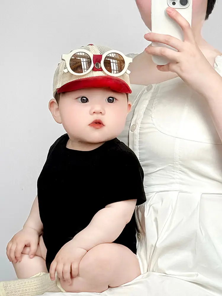 Baby Duckbill Sunglasses Cap for Small Babies Summer Wear — feature 5