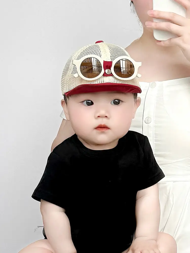 Baby Duckbill Sunglasses Cap for Small Babies Summer Wear — feature 7