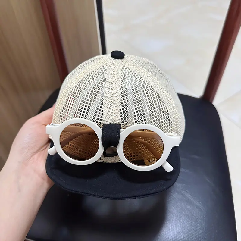 Baby Duckbill Sunglasses Cap for Small Babies Summer Wear - Image 2