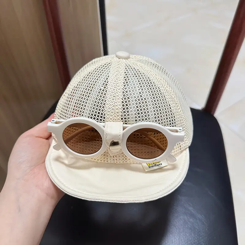 Baby Duckbill Sunglasses Cap for Small Babies Summer Wear - Image 3