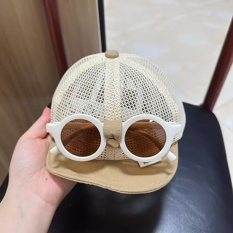 Baby Duckbill Sunglasses Cap for Small Babies Summer Wear - Image 4