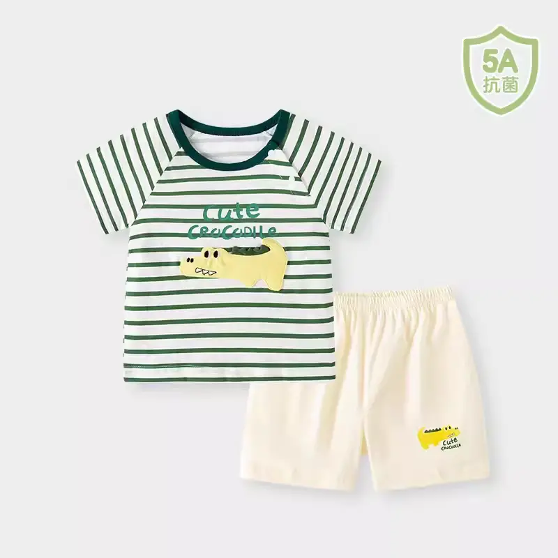 Baby Cotton Shorts T-Shirt Summer Split Design