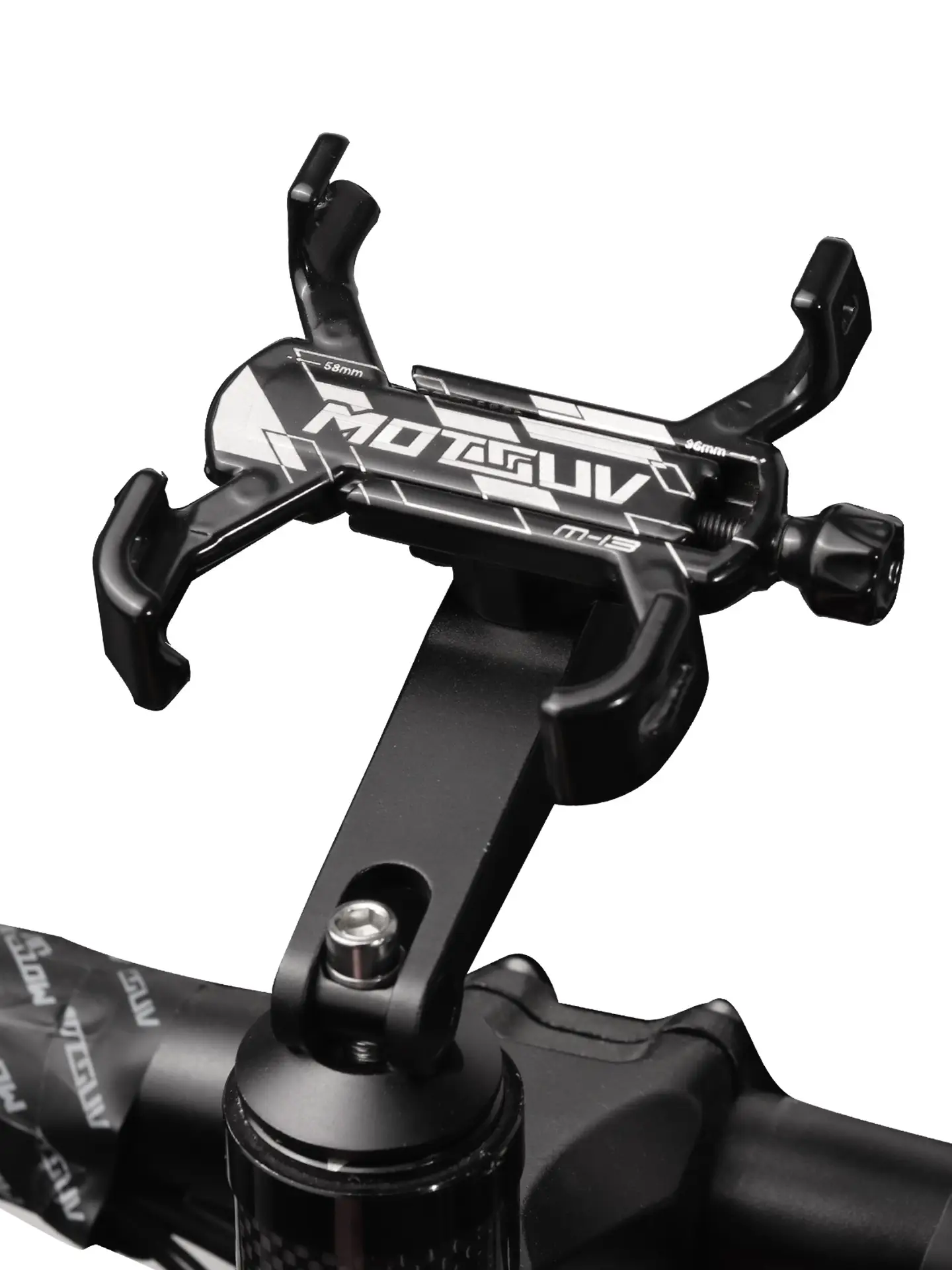 Bicycle 360 ° Rotating Mobile Phone Rack Mountain Highway Car Aluminum Alloy Four-claw Handle Stand for Mobile Phone Navigation Sports Outdoor