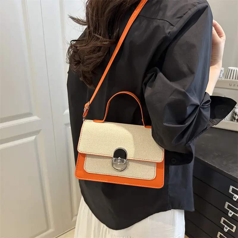 Pink Women's Lock Shoulder Crossbody Bag 2025 - Image 7
