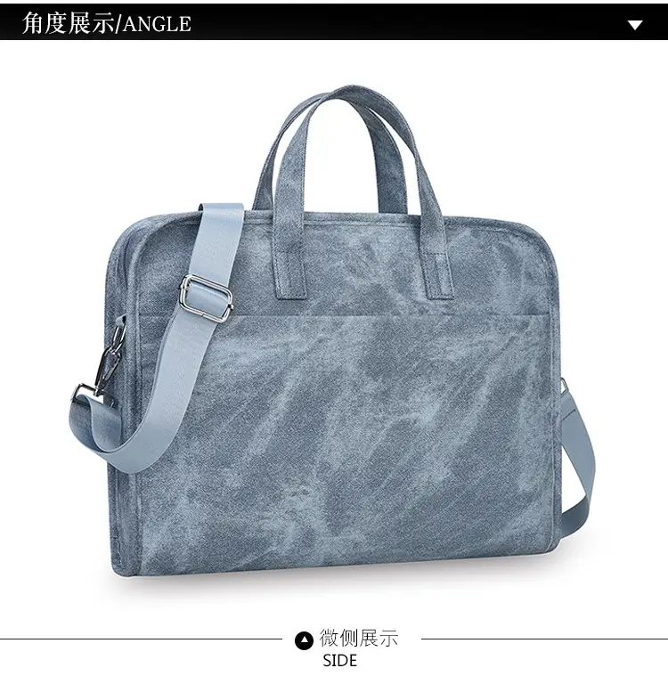 14inch Computer Shoulder Bag Blue Satchel Large Capacity — feature 35