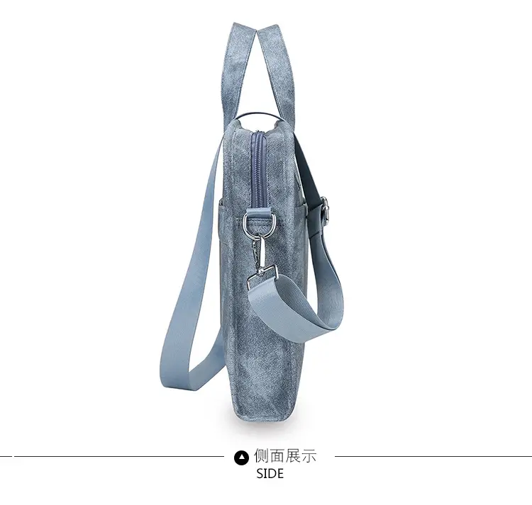 14inch Computer Shoulder Bag Blue Satchel Large Capacity — feature 36