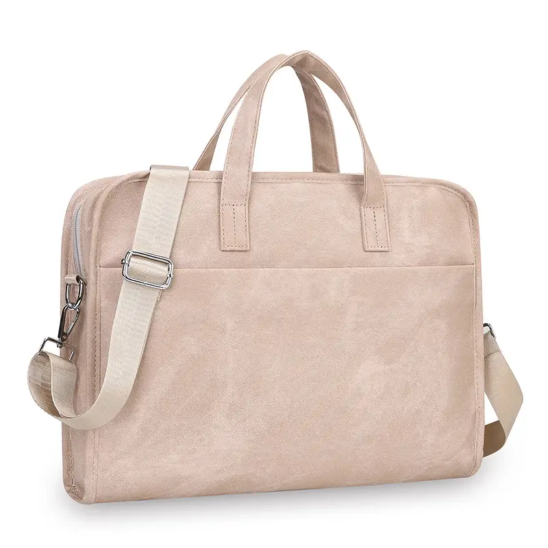 14inch Computer Shoulder Bag Blue Satchel Large Capacity - Image 4