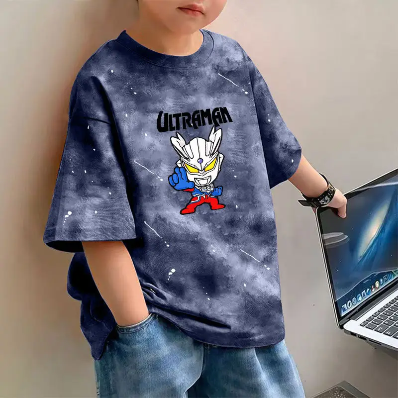 100% Cotton Ultraman Boys T-Shirt Medium Large - Image 22