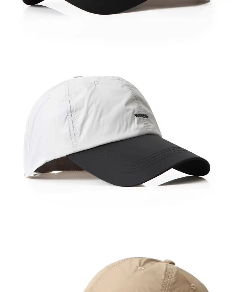 Men's White Navy Cap Sports Baseball Visor — feature 10