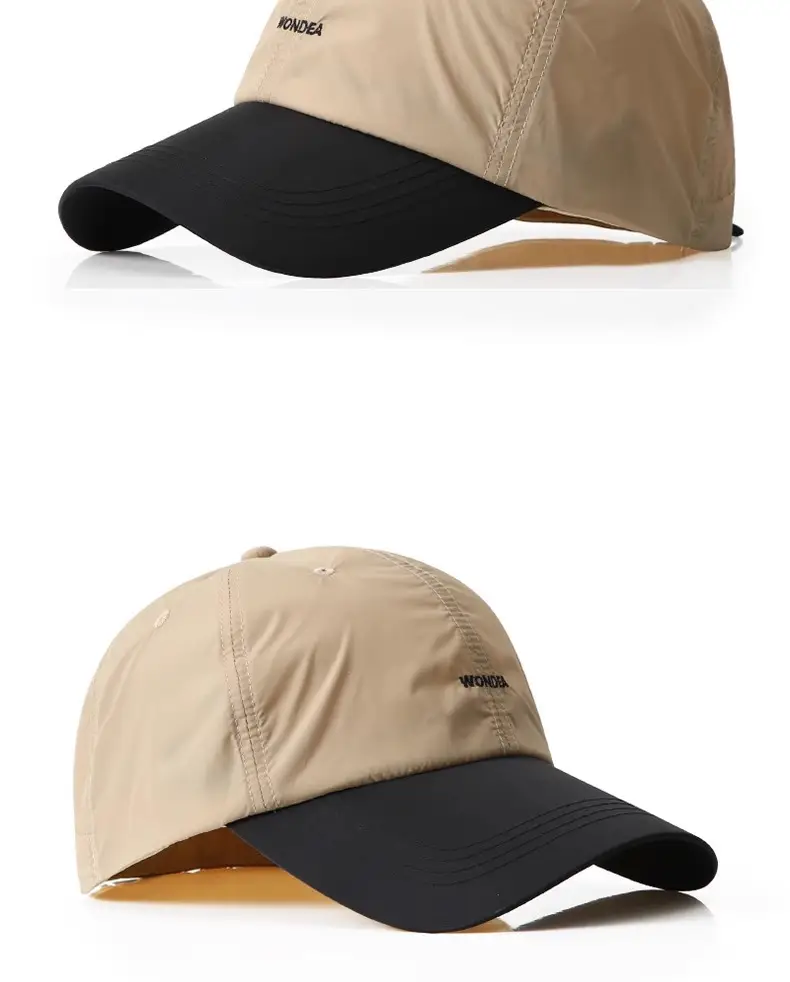 Men's White Navy Cap Sports Baseball Visor — feature 11