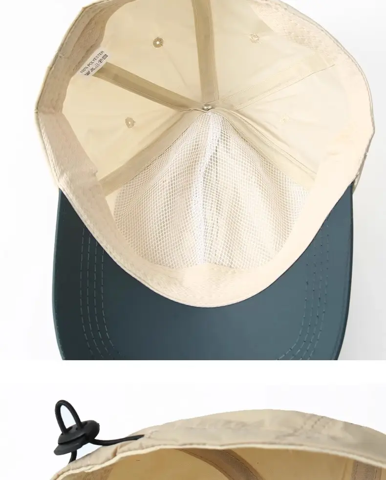 Men's White Navy Cap Sports Baseball Visor — feature 6