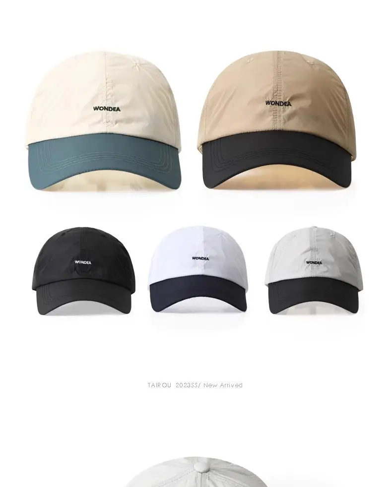 Men's White Navy Cap Sports Baseball Visor — feature 8