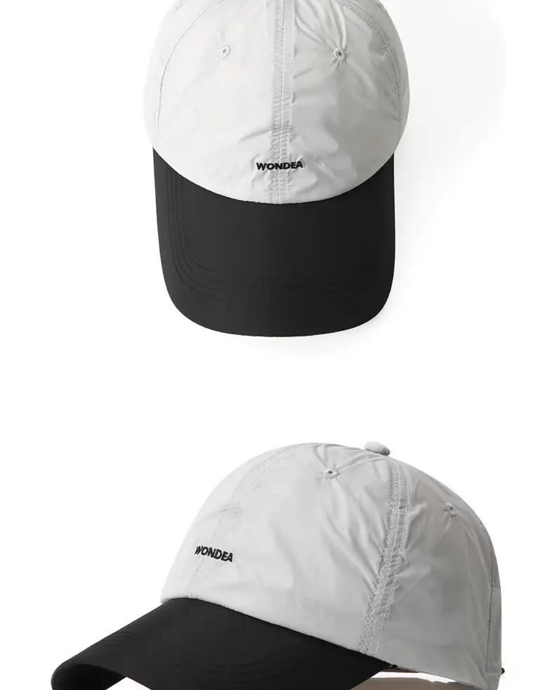 Men's White Navy Cap Sports Baseball Visor — feature 9