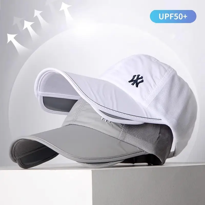 Lightweight UV50+ Baseball Cap for Men Women Black - Image 10