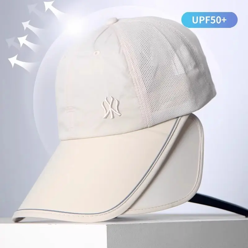 Lightweight UV50+ Baseball Cap for Men Women Black - Image 7