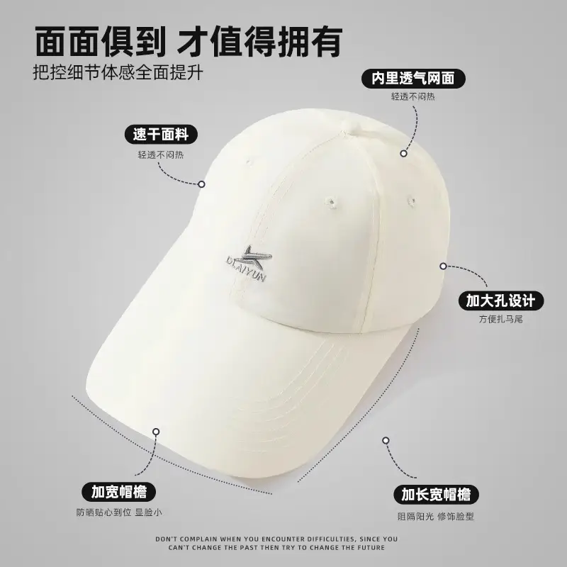Women's White Sunscreen Hat with UVP50+ & 95% UVA Protection - Image 10