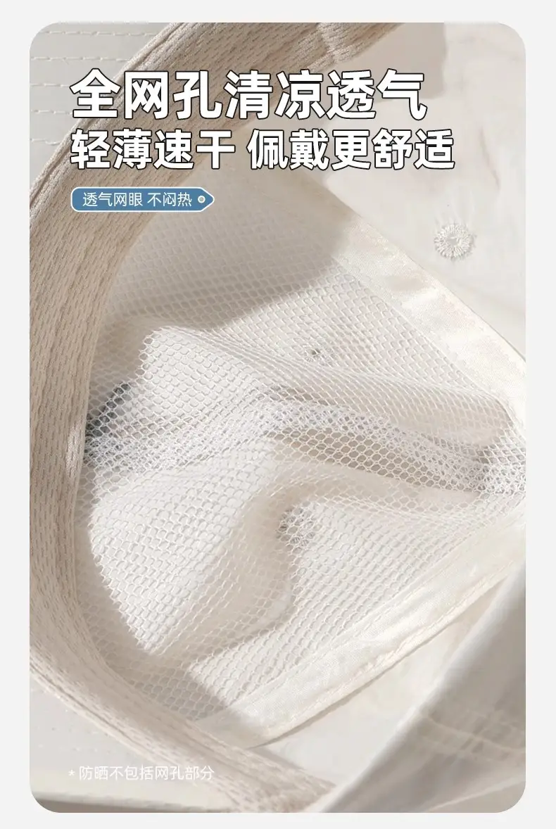 Women's White Sunscreen Hat with UVP50+ & 95% UVA Protection — feature 15