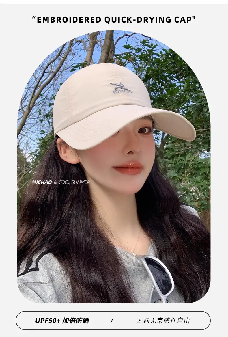 Women's White Sunscreen Hat with UVP50+ & 95% UVA Protection — feature 28