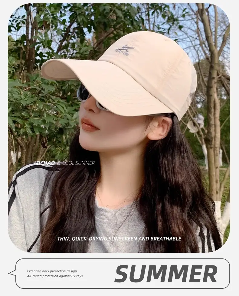 Women's White Sunscreen Hat with UVP50+ & 95% UVA Protection — feature 32