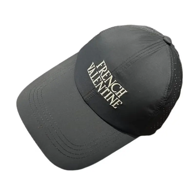 Men French Valentine Mesh Baseball Cap Blue
