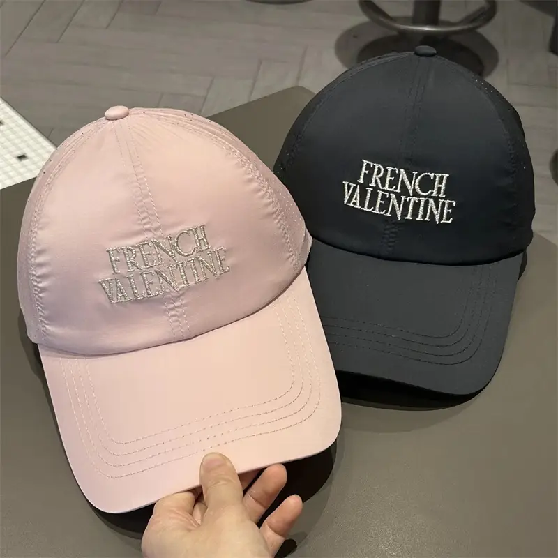 Men French Valentine Mesh Baseball Cap Blue — feature 2