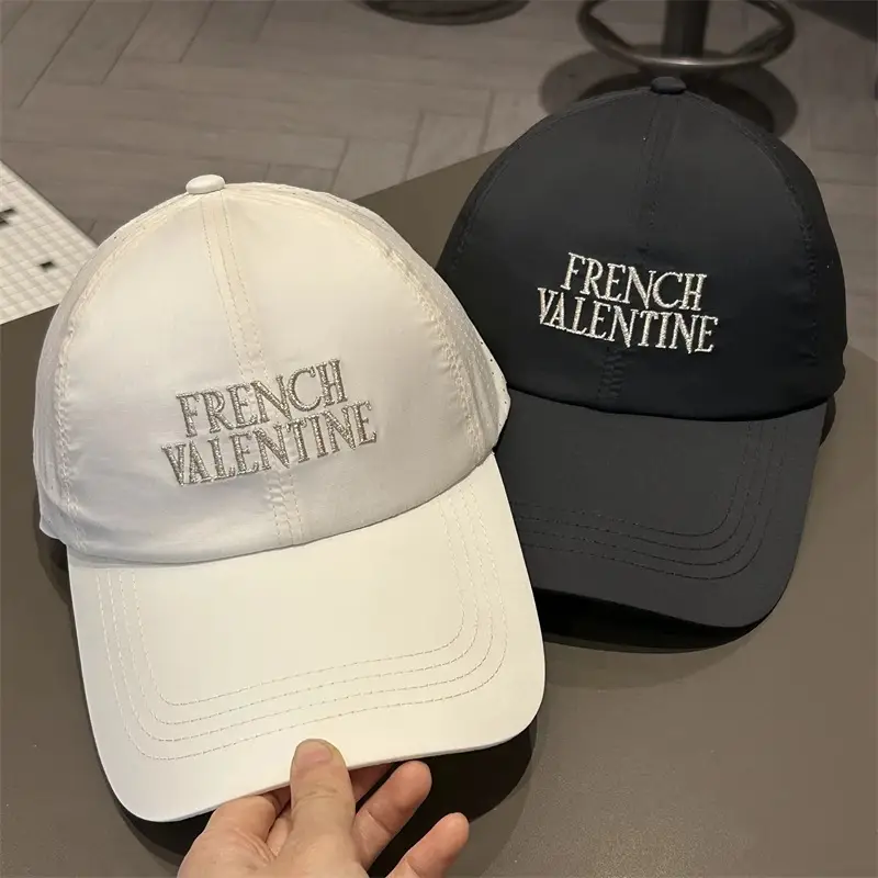 Men French Valentine Mesh Baseball Cap Blue — feature 5
