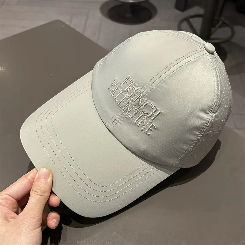 Men French Valentine Mesh Baseball Cap Blue