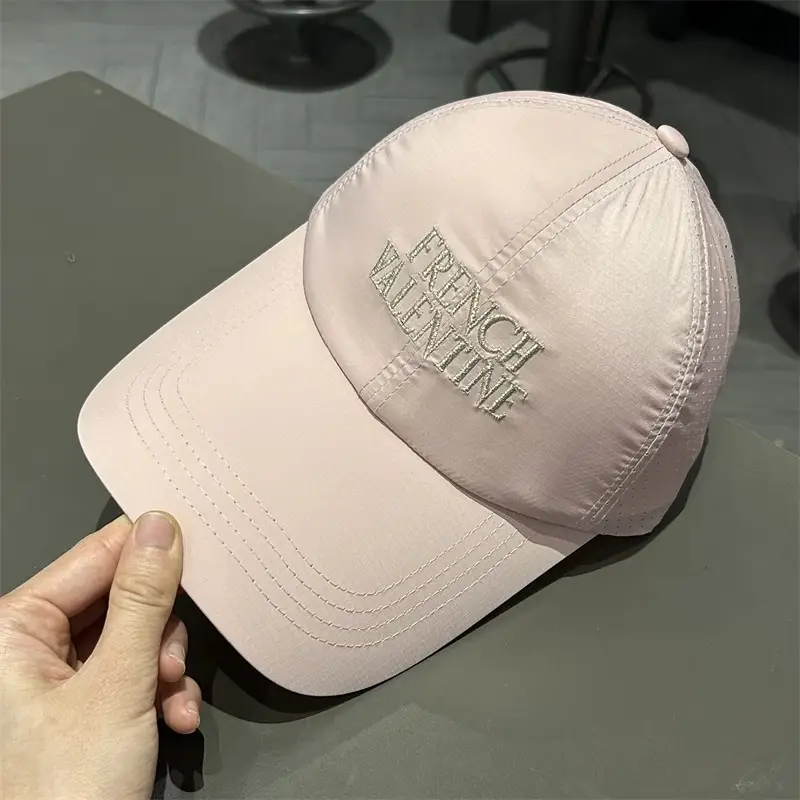 Men French Valentine Mesh Baseball Cap Blue