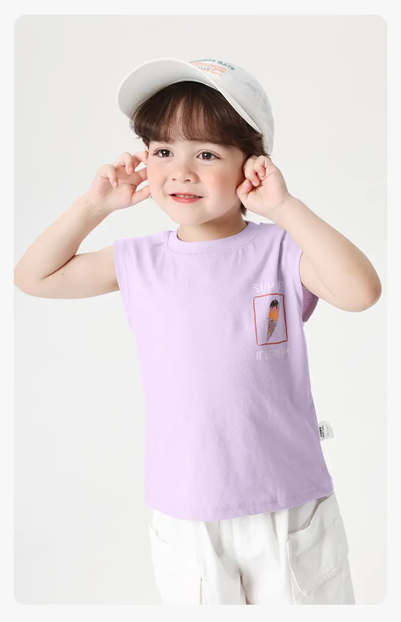Right European Boys Ice Cream Vest Light Purple — feature 11