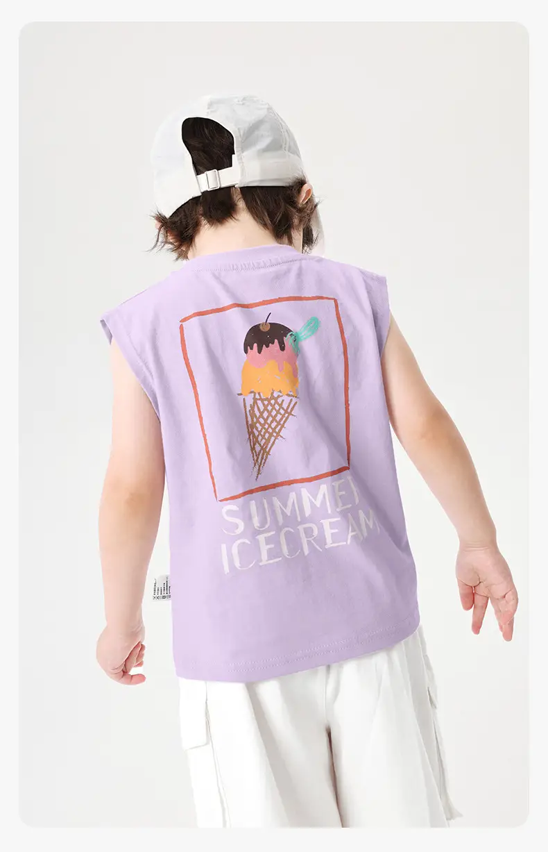 Right European Boys Ice Cream Vest Light Purple — feature 12
