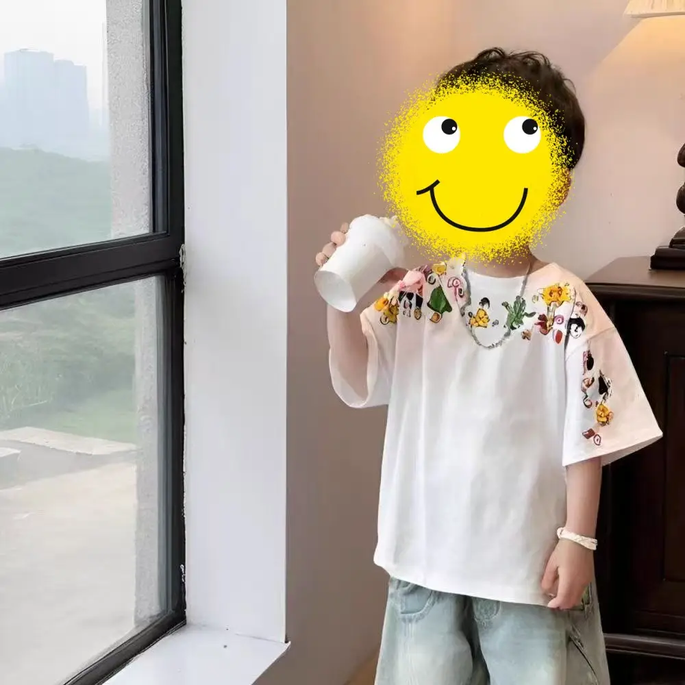 2025 Kids Cotton Cartoon T-Shirt Short Sleeve — feature 2