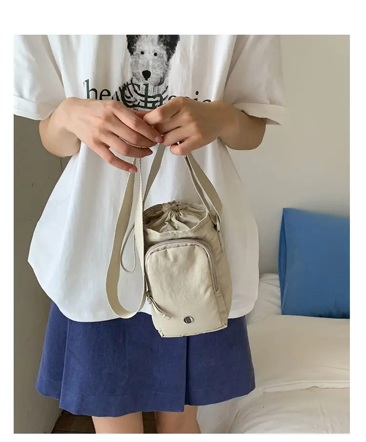 Nylon Shoulder Bag for Women, Water Bottle & Mobile Carry — feature 19