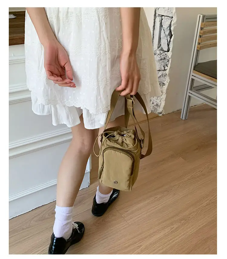 Nylon Shoulder Bag for Women, Water Bottle & Mobile Carry — feature 35