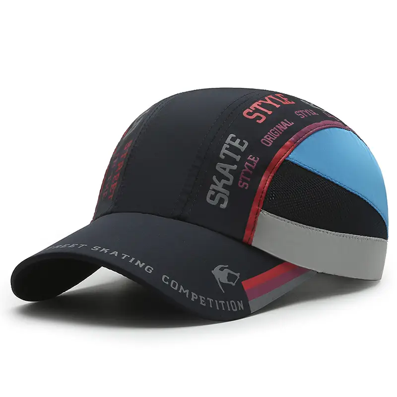 Men Satire Competition Sports Cap Blue Pink - Image 2