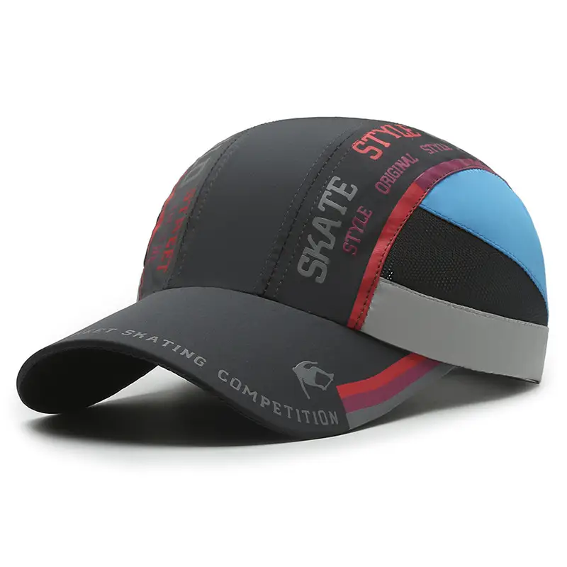 Men Satire Competition Sports Cap Blue Pink - Image 4