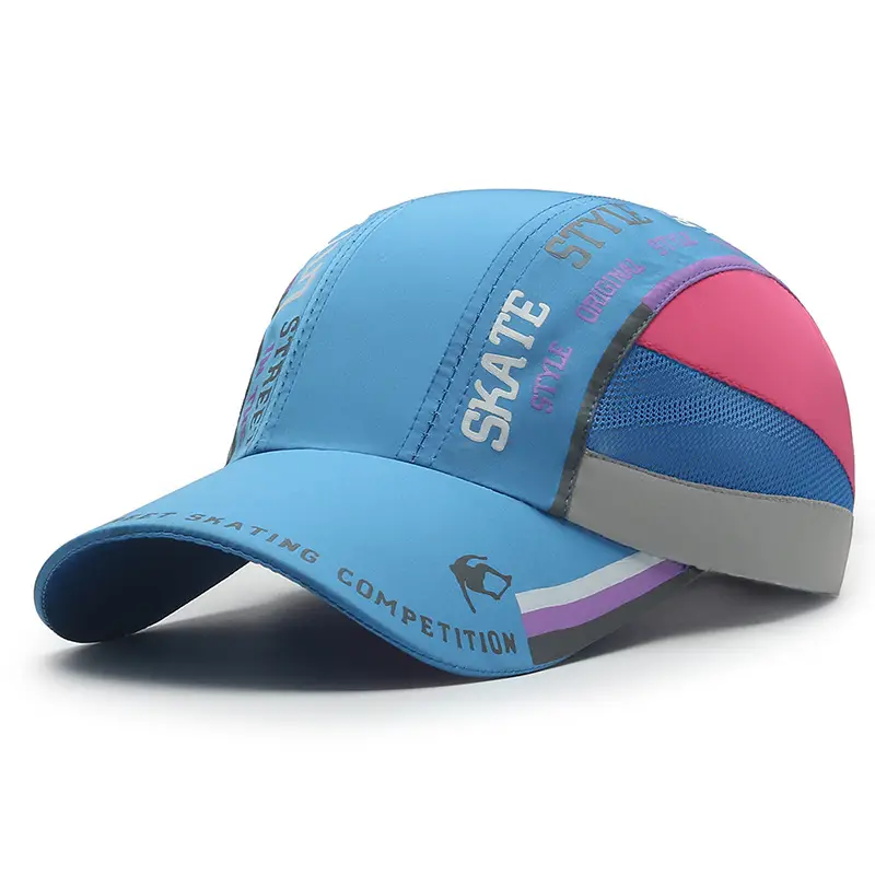 Men Satire Competition Sports Cap Blue Pink - Image 5