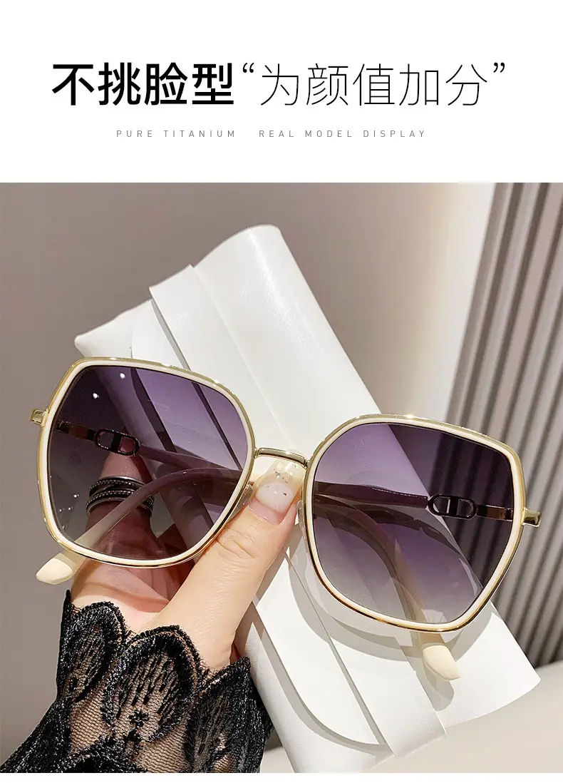Trendy Gold Frame Flash Sunglasses with UV400 Lens — feature 4