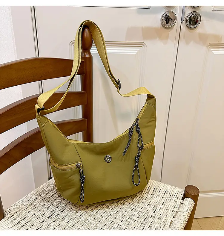 Korean Style Green Crossbody Bag Large Capacity 2025 — feature 31