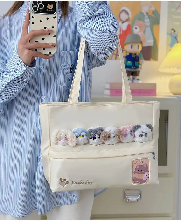 Cute Cartoon Doll Shoulder Bag for Girls Primary School — feature 14