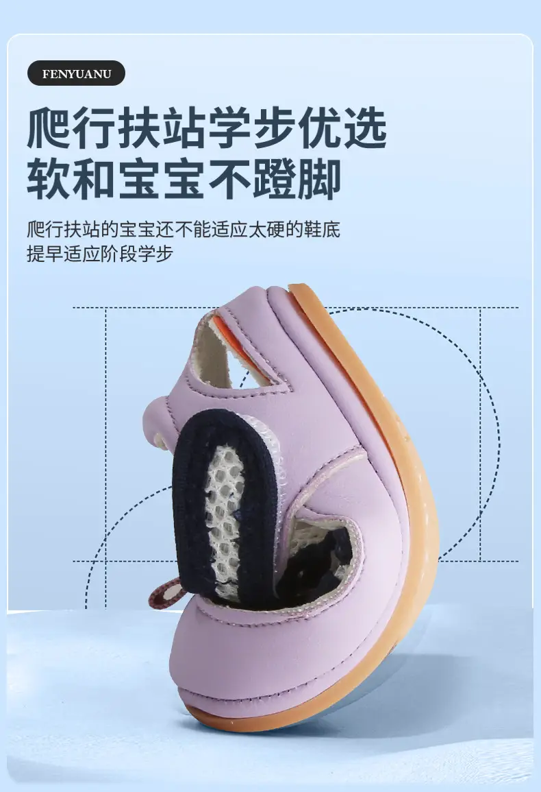 Summer New Mesh Shoes for Infants and Toddlers, 6-12 Months, One Year Old, Male and Female Baby Soft-Soled Sandals, Baby Shoes — feature 19