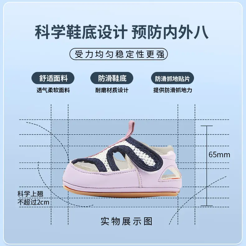 Summer New Mesh Shoes for Infants and Toddlers, 6-12 Months, One Year Old, Male and Female Baby Soft-Soled Sandals, Baby Shoes — feature 23