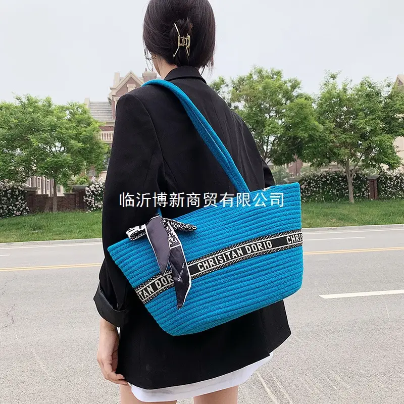 Women's Yellow Cotton Crossbody Bag with Satchel Design - Image 8