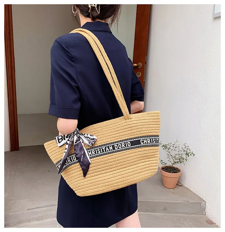 Women's Yellow Cotton Crossbody Bag with Satchel Design — feature 17